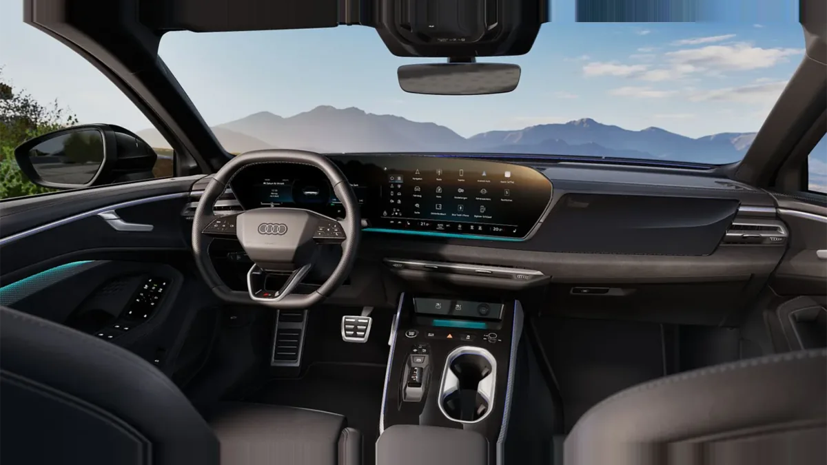 Audi A6 TDI 150kW (204CV) S Tronic Black Line en renting en Zaragoza — Delantera