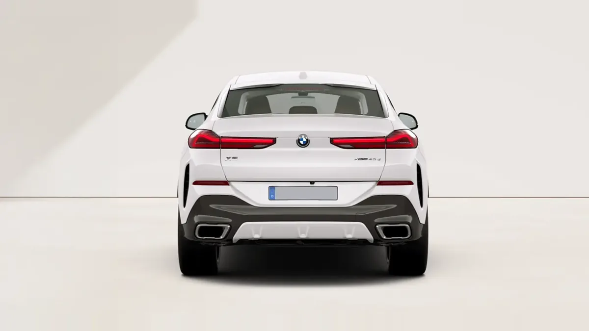 BMW X6 xDrive 40d M Sport en renting en Zaragoza — Trasera