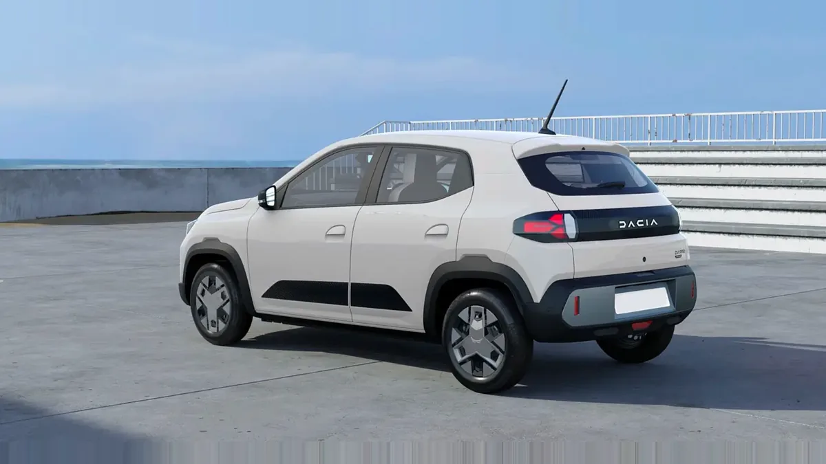 Dacia Spring Expression Electric 33kW (45CV) en renting en Zaragoza — Trasera