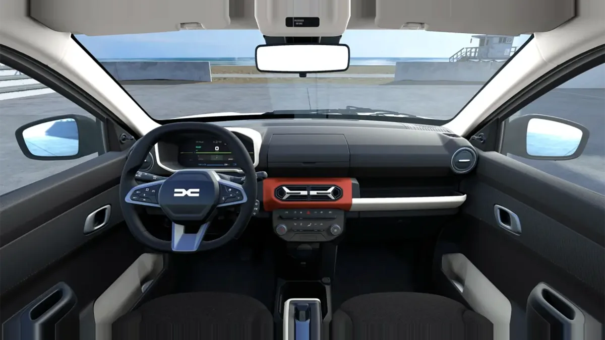 Dacia Spring Expression Electric 33kW (45CV) en renting en Zaragoza — Delantera