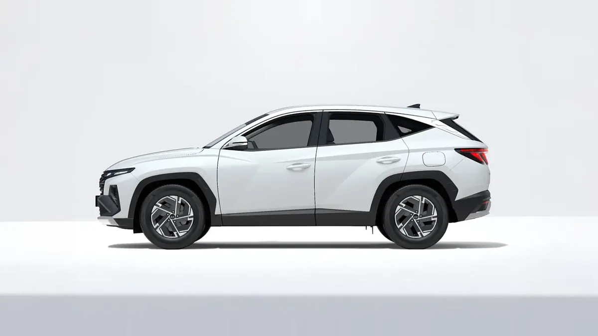 Hyundai Tucson FL 1.6T 239CV HEV AT Klass en renting en Zaragoza — Trasera