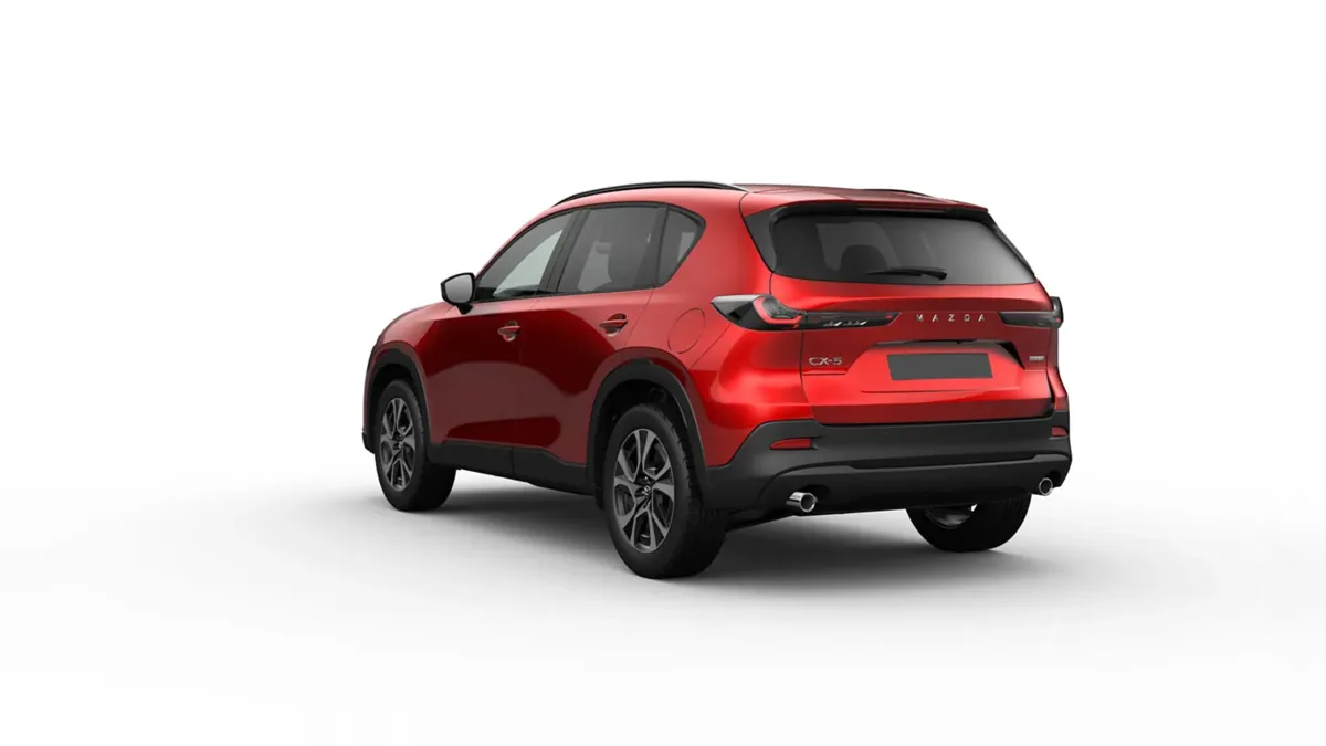 Mazda CX-5 2.5 e-Skyactiv-G MHEV 141cv Centre-Line FWD en renting en Zaragoza — Trasera