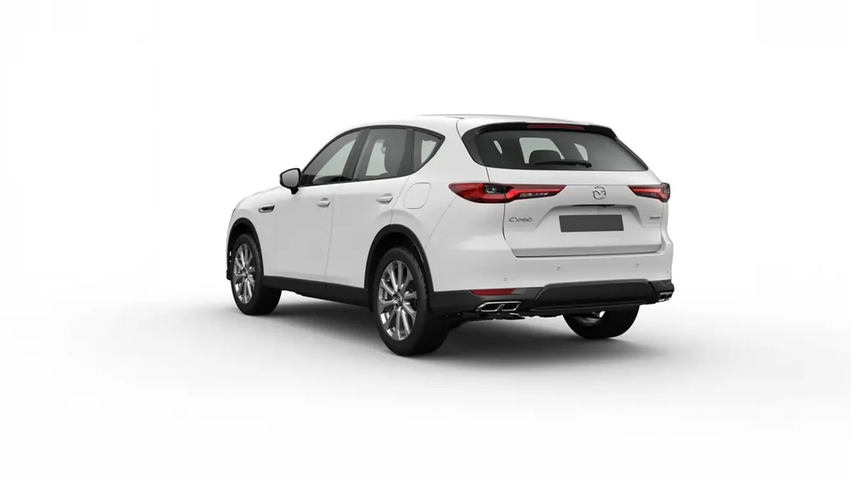 Mazda CX-60 e-Skyactiv D MHEV 147kW RWD 8AT Exclus.-Line en renting en Zaragoza — Trasera