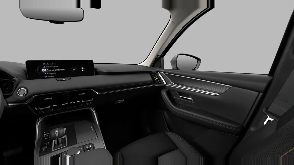 Mazda CX-60 e-Skyactiv D MHEV 147kW RWD 8AT Exclus.-Line en renting en Zaragoza — Interior