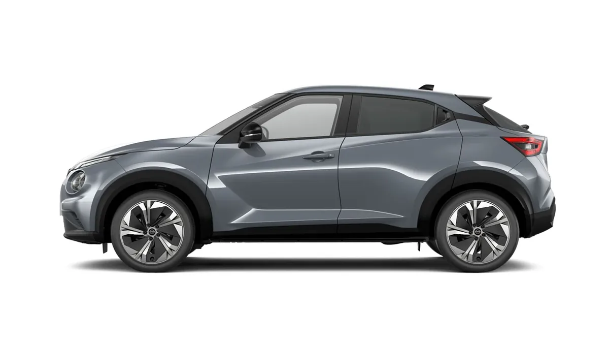Nissan Juke 1.6 Hybrid Nconnecta 145CV Automático en renting en Zaragoza — Lateral