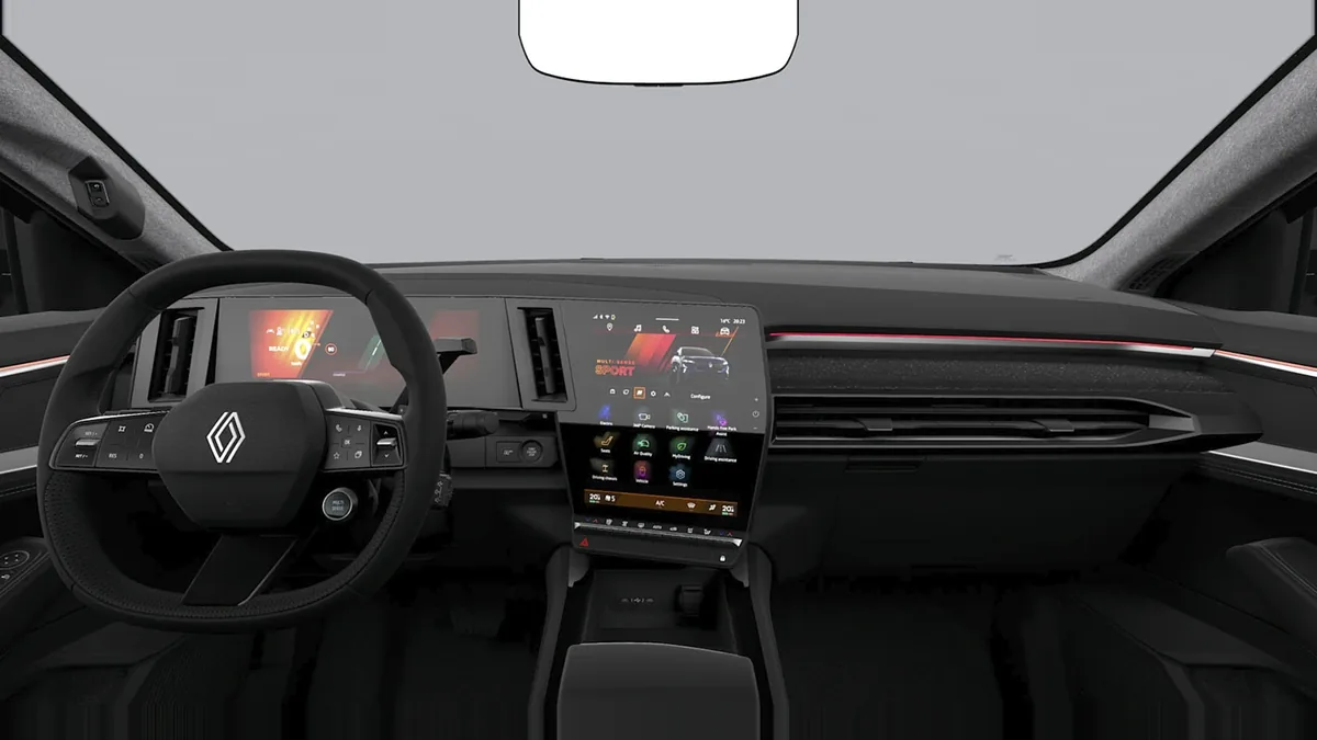 Renault RAFALE TECHNO E-TECH FULL HYBRID 200CV en renting en Zaragoza — Delantera