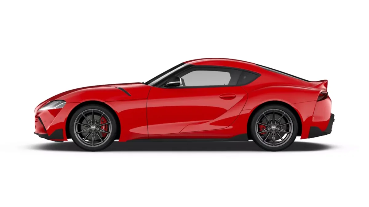 Toyota GR Supra 3.0T 250kW (340CV) Performance AT8 en renting en Zaragoza — Lateral
