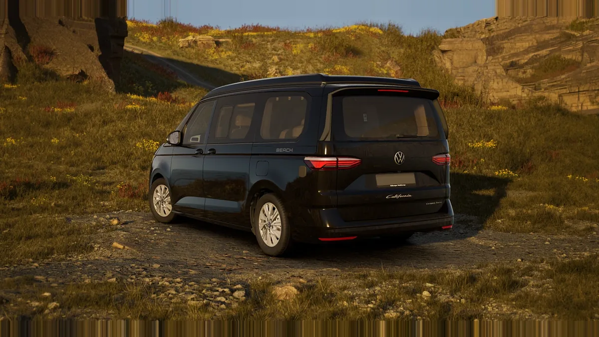 Volkswagen California Beach Tour 2.0 TDI 110kW (150CV) DSG en renting en Zaragoza — Trasera