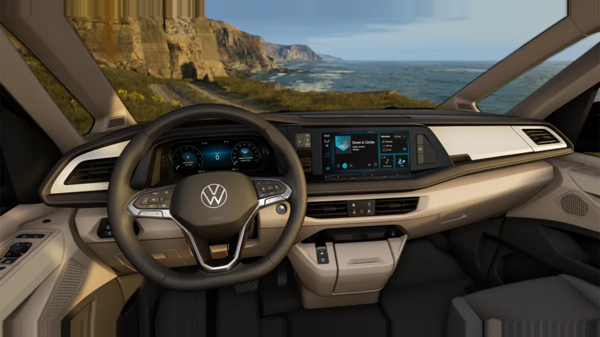 Volkswagen California Beach Tour 2.0 TDI 110kW (150CV) DSG en renting en Zaragoza — Delantera